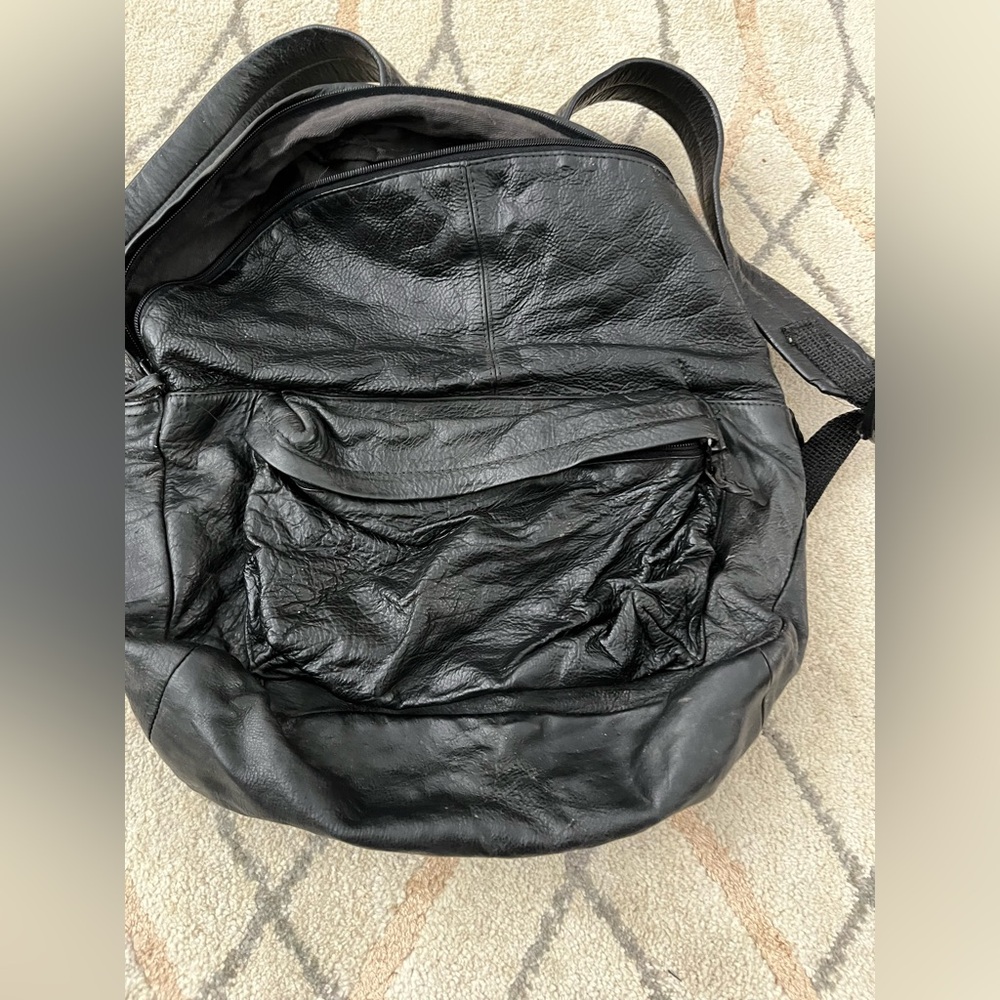 Black Wilsons Leather Backpack - image 8